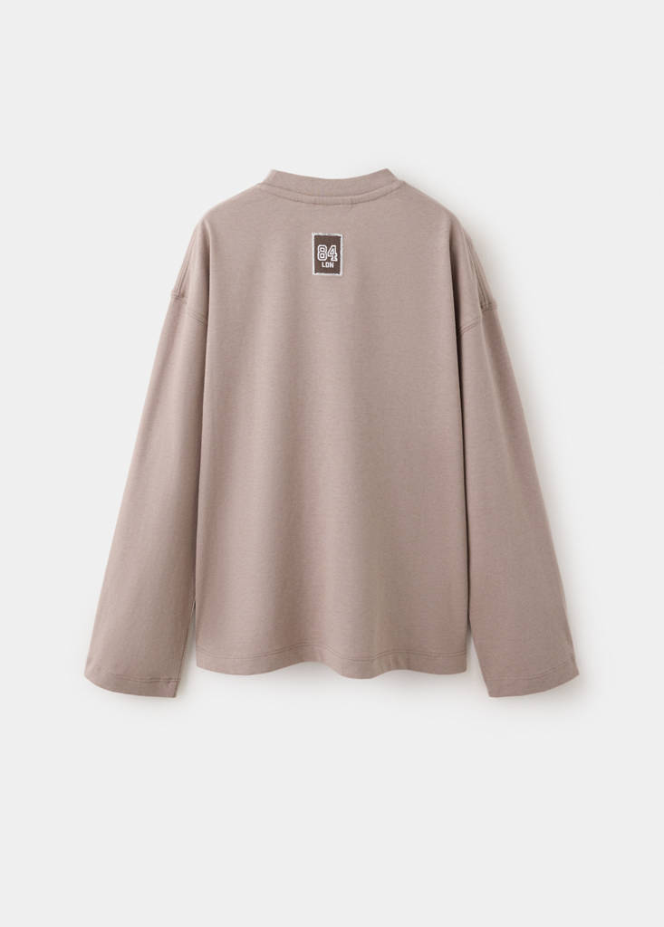 Printed cotton-blend t-shirt — Medium Brown