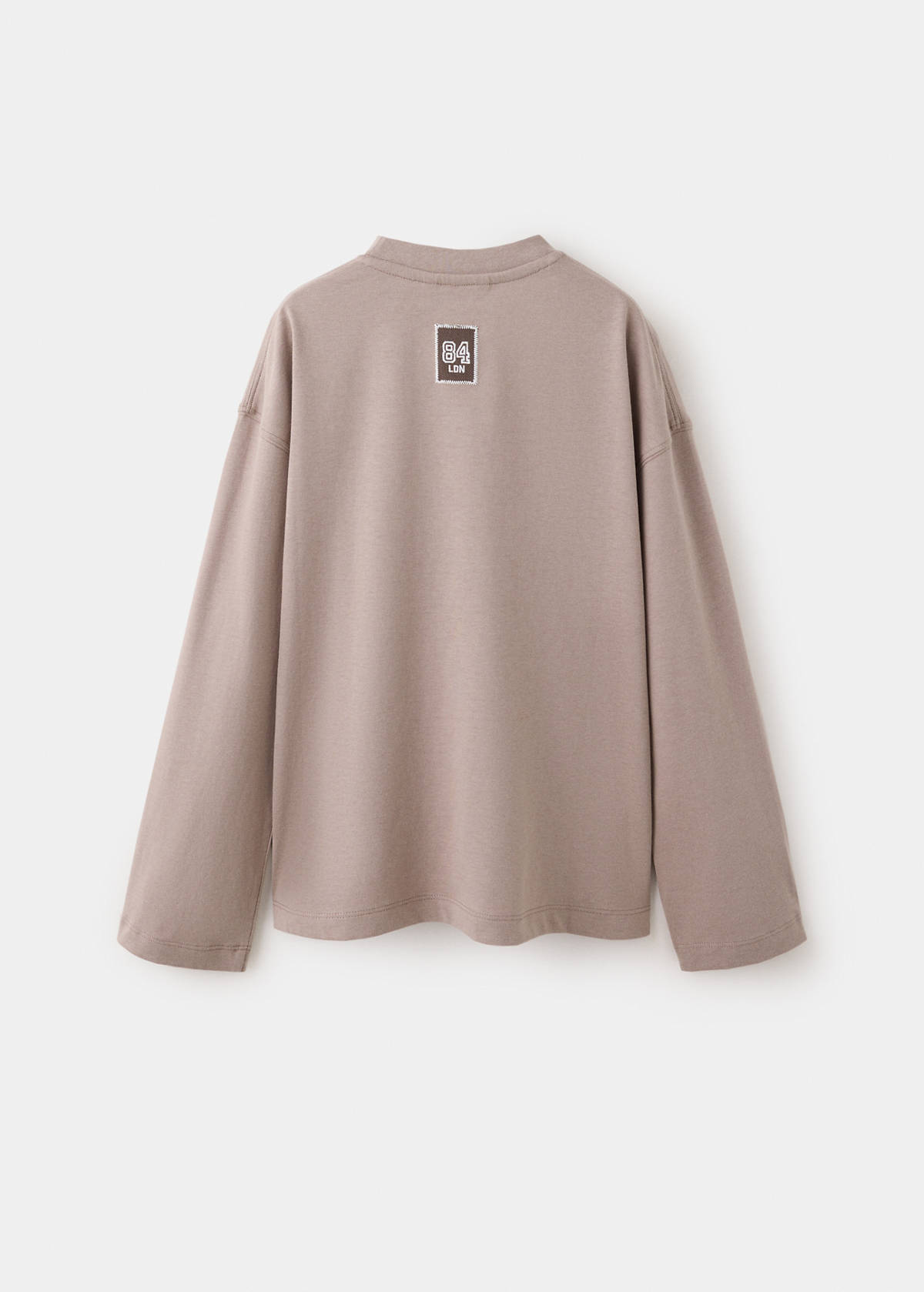 Printed cotton-blend t-shirt — Medium Brown