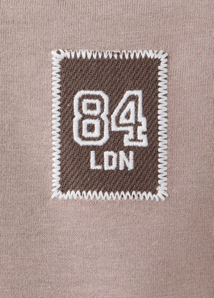 Printed cotton-blend t-shirt — Medium Brown