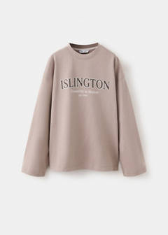 Printed cotton-blend t-shirt — Medium Brown 3