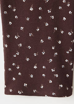Floral cotton jumpsuit — Chocolate 5