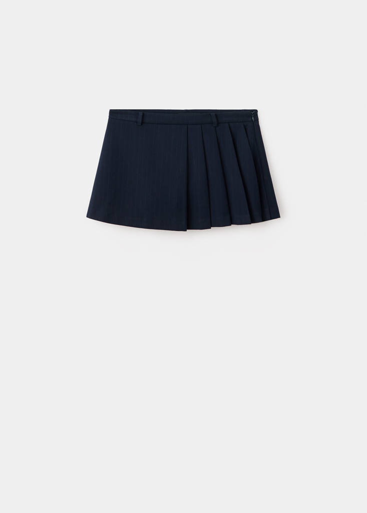 Pinstripe skort — Navy
