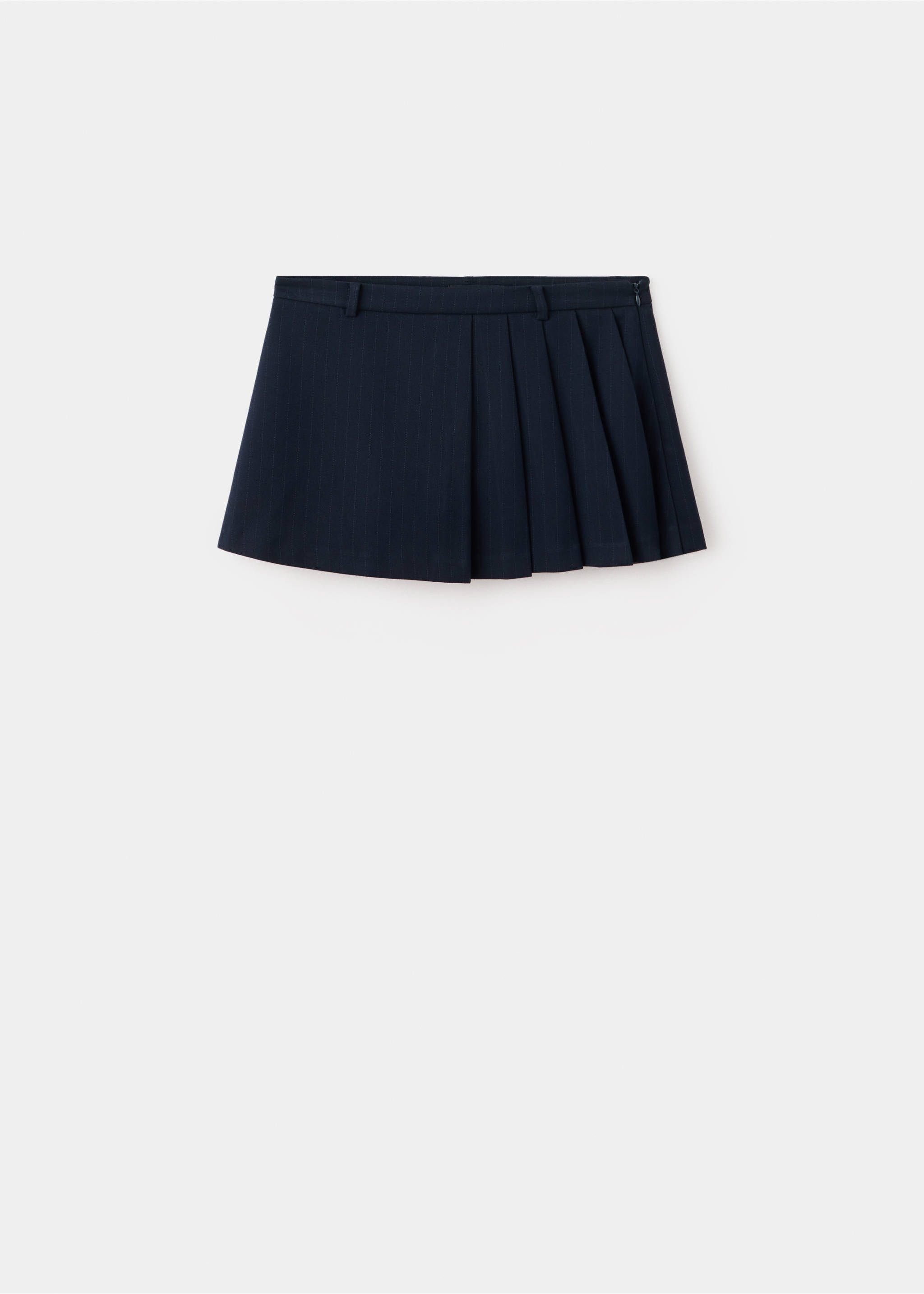 Pinstripe skort - Article without model, Navy. Ref: 37075169-00.