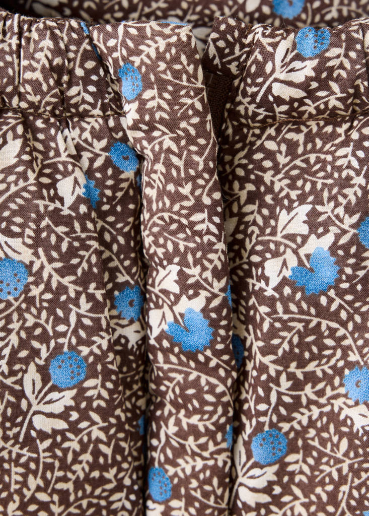 Flowers print anorak — Brown