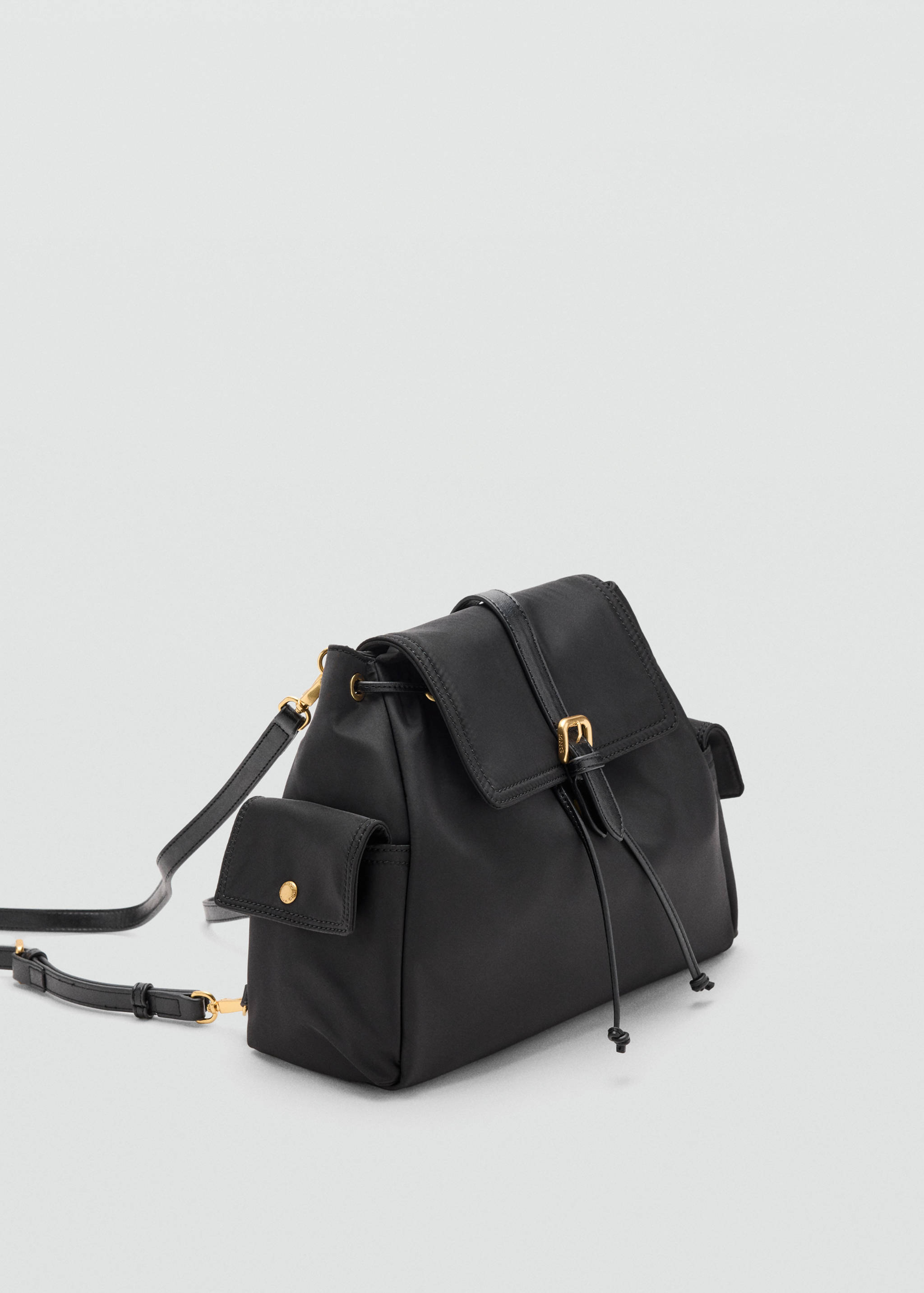 Pocket backpack with buckle - Medium plane