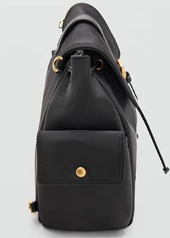Backpack with buckle pockets — Black 2