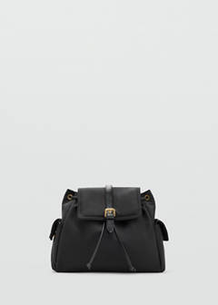 Backpack with buckle pockets — Black 5