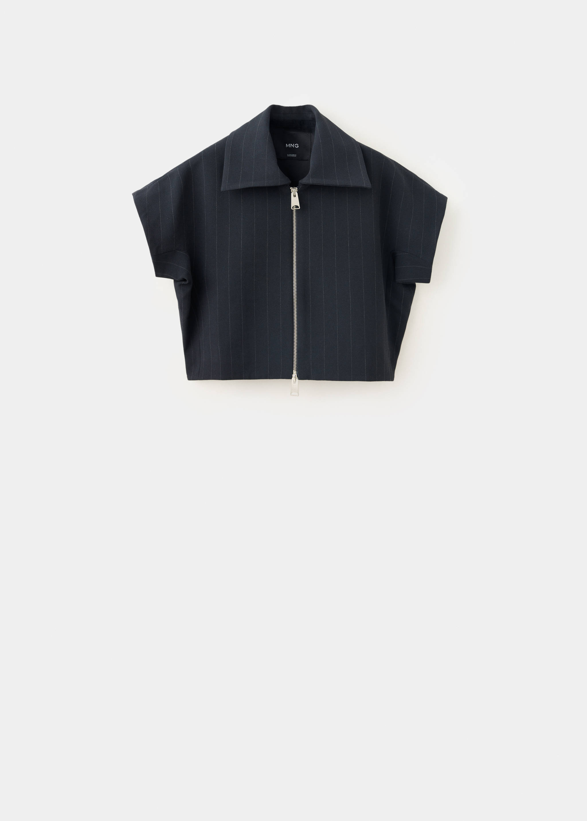Pinstripe shirt-style waistcoat - Article without model