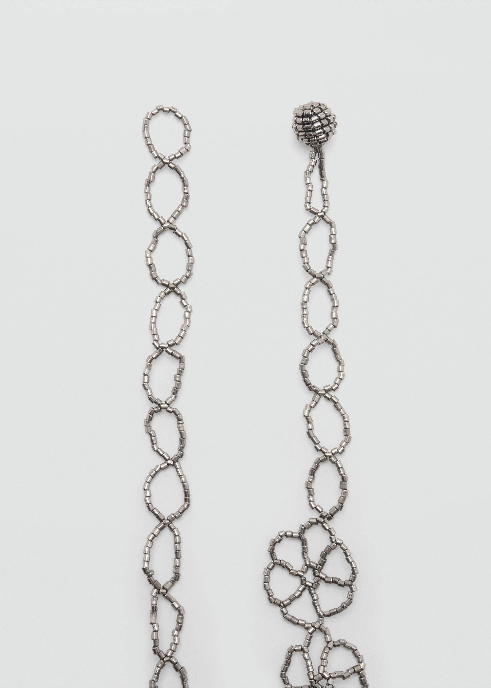 Floral crystal belt - Details of the article 2, Silver. Ref: 37075178-00.