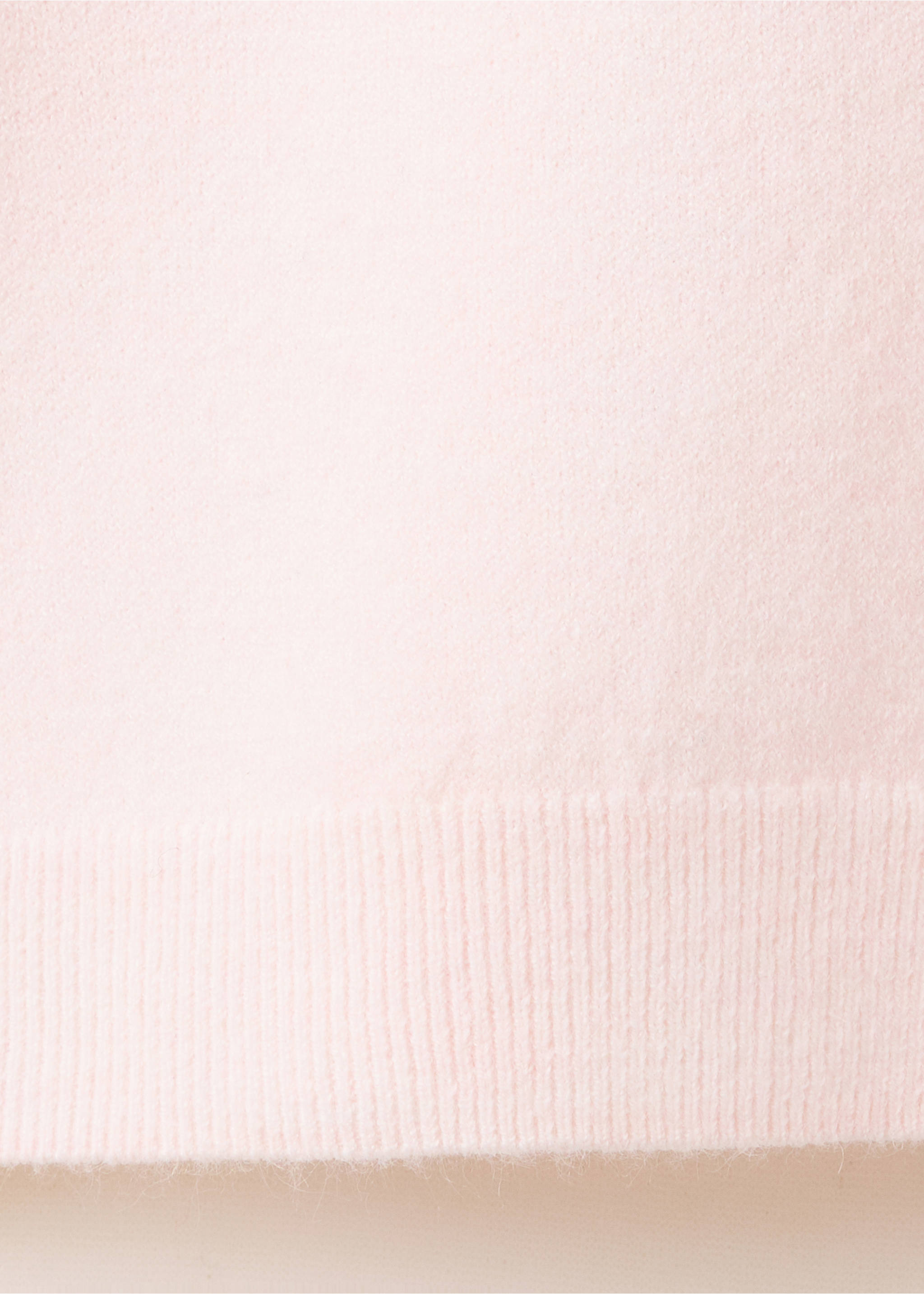 Button-front V-neck cardigan - Details of the article 0, Pastel Pink. Ref: 37075836-00.