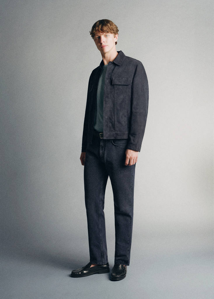 100% leather jacket with pockets