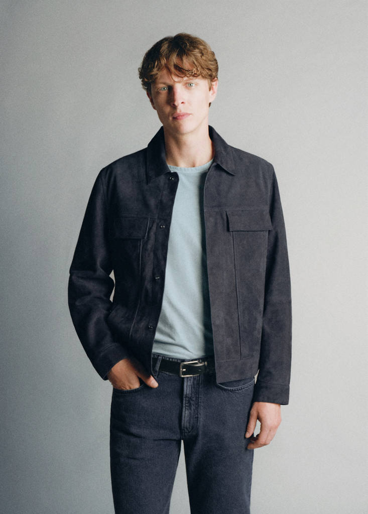 100% leather jacket with pockets - thumbnail 2