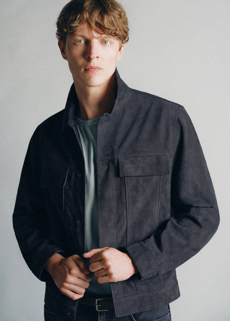 100% leather jacket with pockets - thumbnail 5