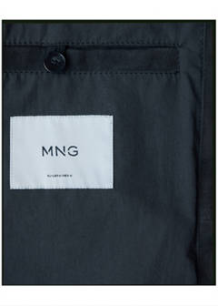 100% leather jacket with pockets — Indigo Blue 11