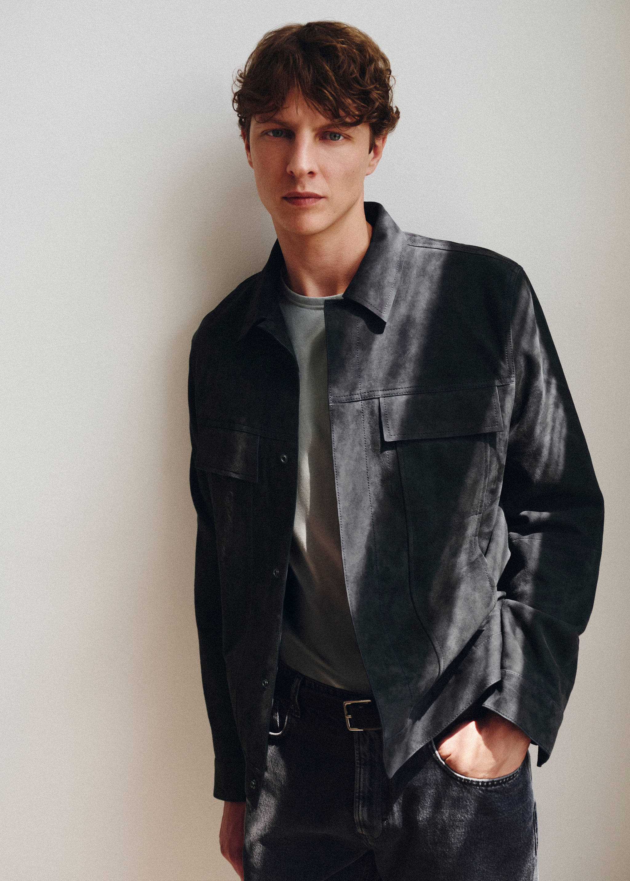 100% leather jacket with pockets - Details of the article 5