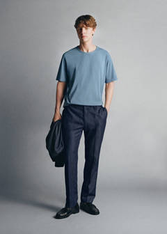 Italian cotton-lyocell jeans — Indigo Blue 2