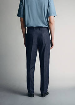 Italian cotton-lyocell jeans — Indigo Blue 3