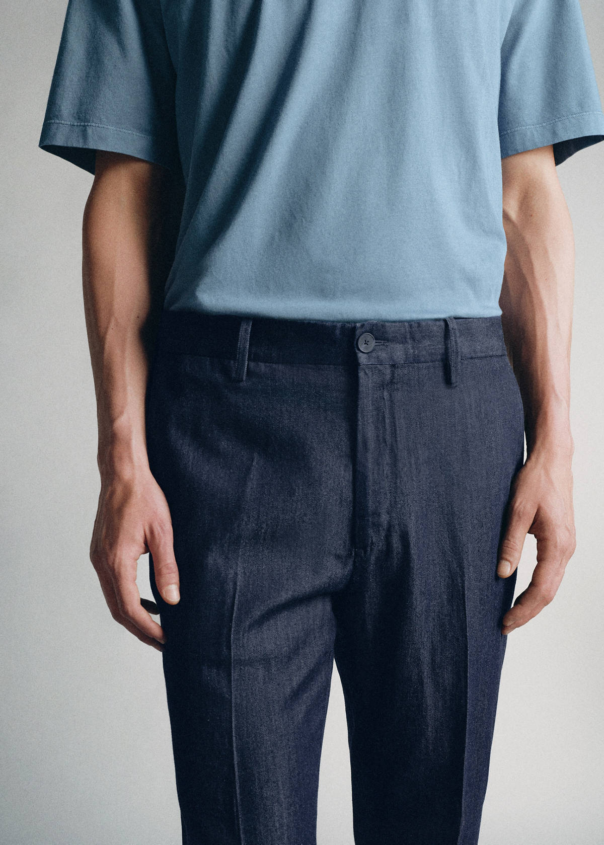 Italian cotton-lyocell jeans — Indigo Blue