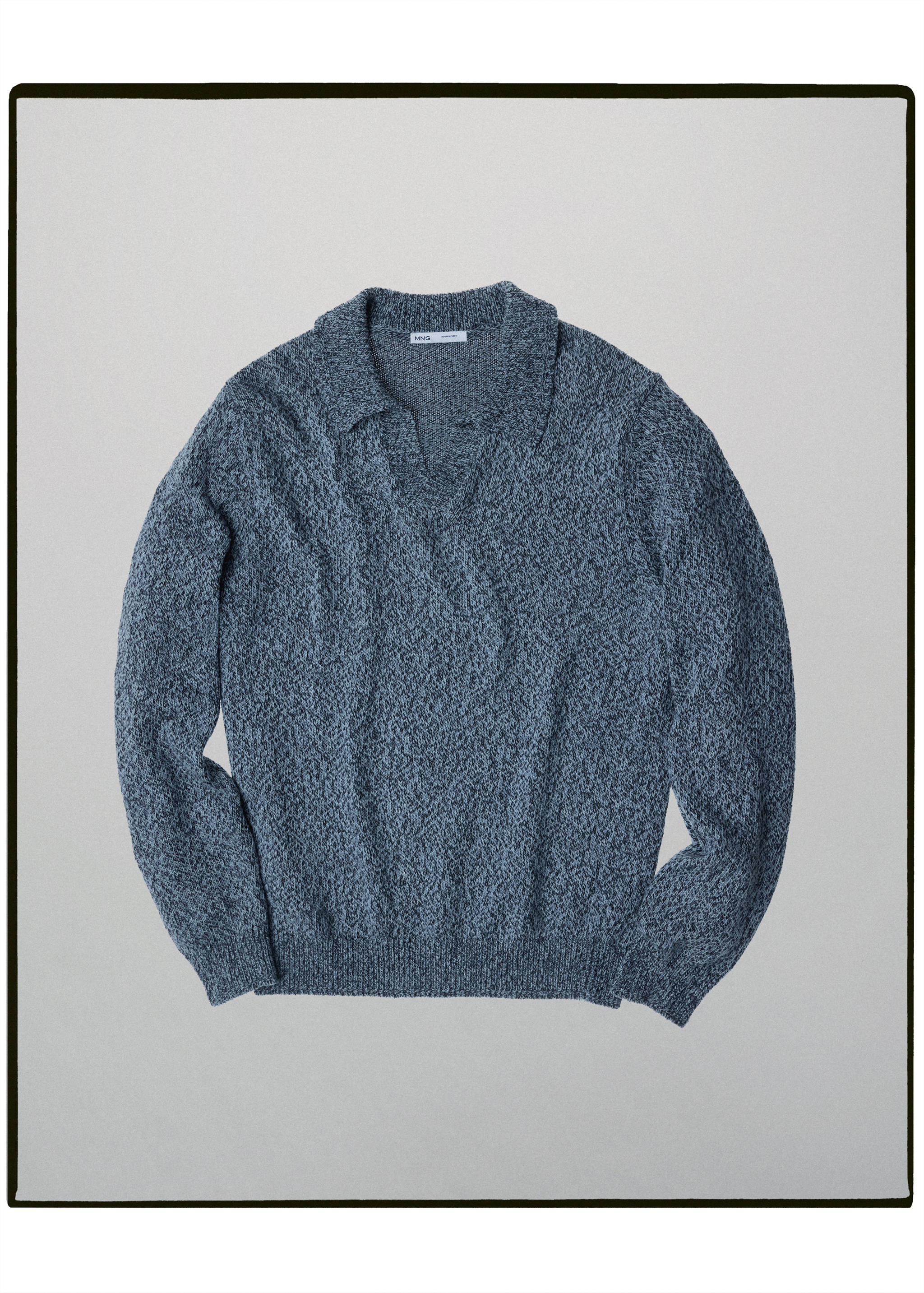 100% cotton knitted polo shirt, made in Italy - Article without model