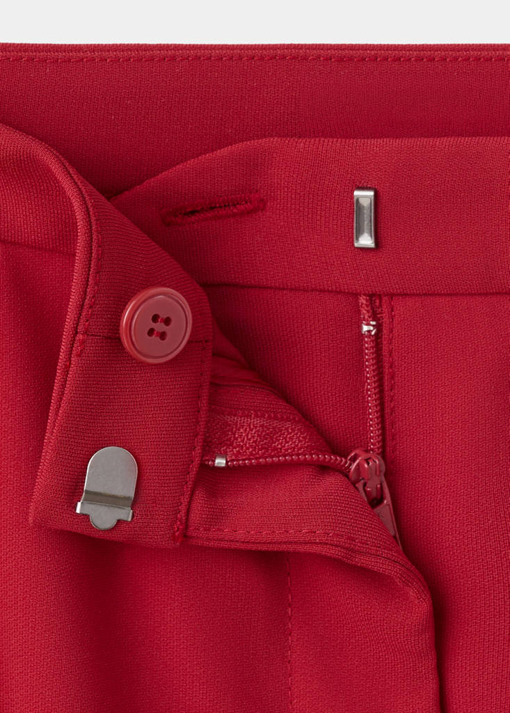 High-waist suits trousers — Red