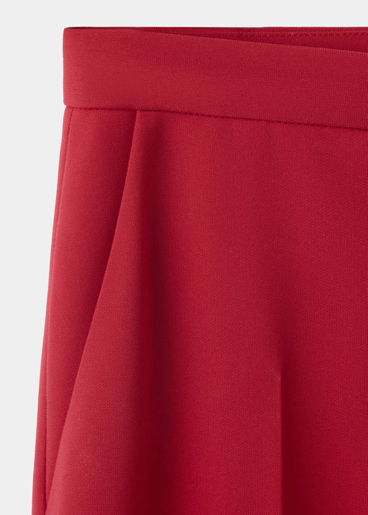 High-waist suits trousers — Red