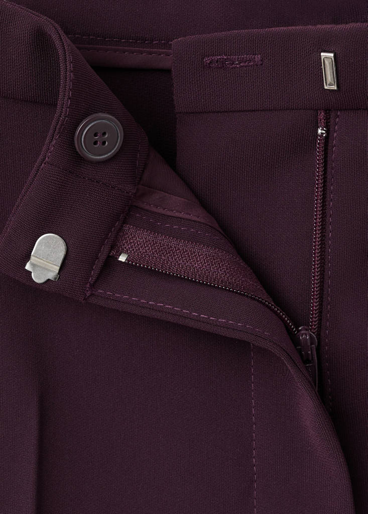 High-waist suits trousers — Maroon