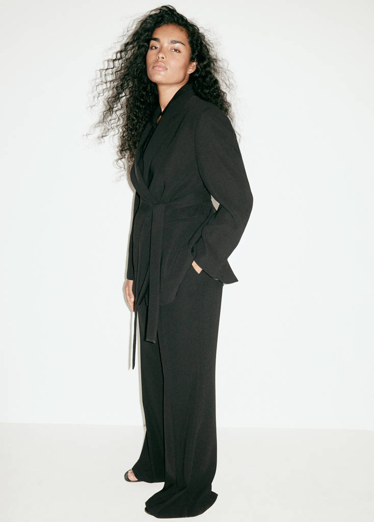 High-waist suits trousers — Black