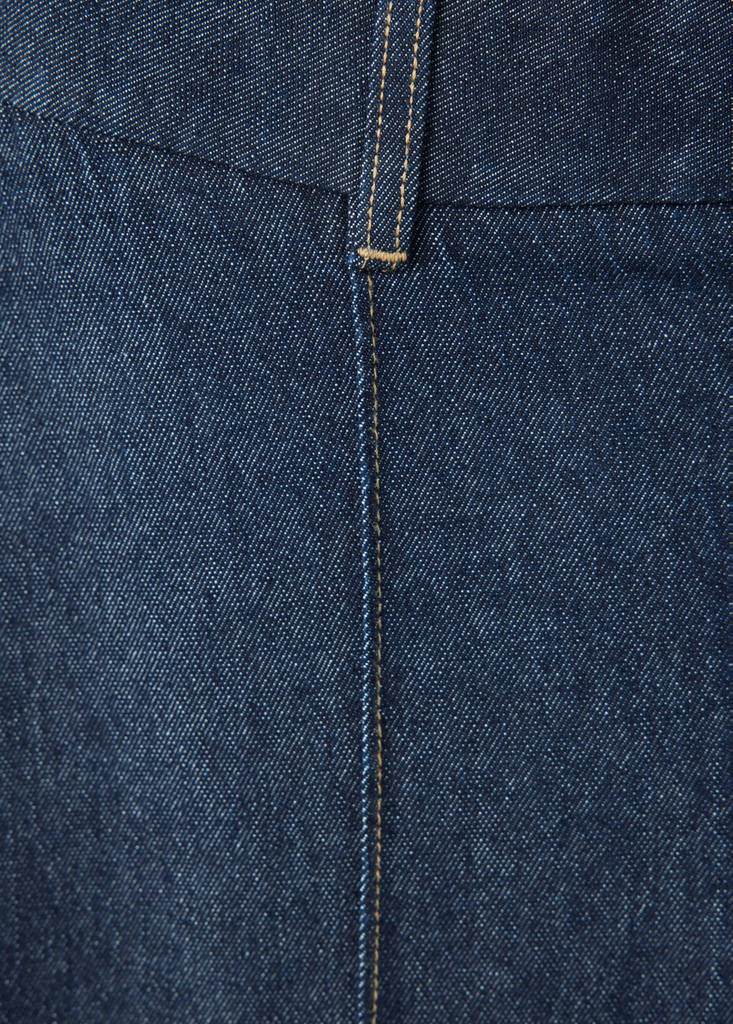 High-waisted wide leg jeans with stitching — Open Blue
