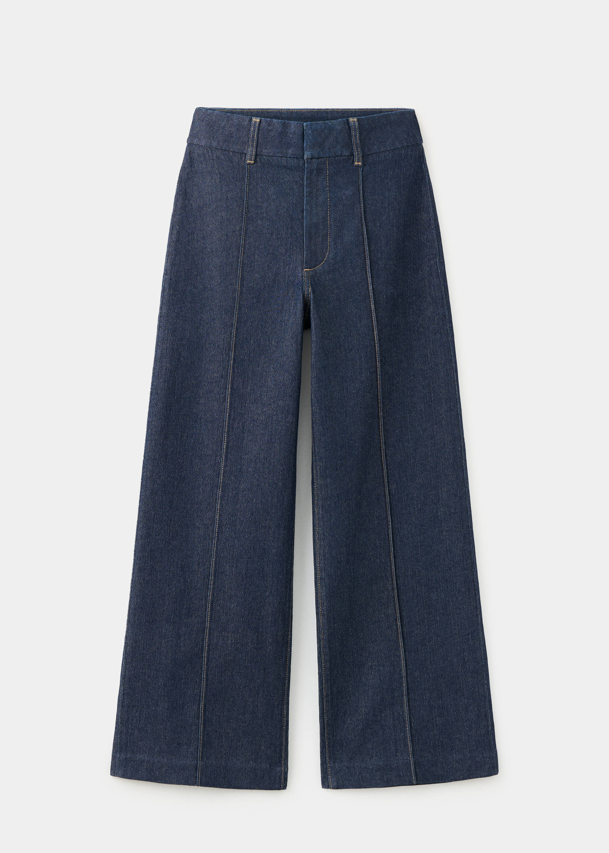Jeans wide leg tiro alto costuras - Artículo sin modelo