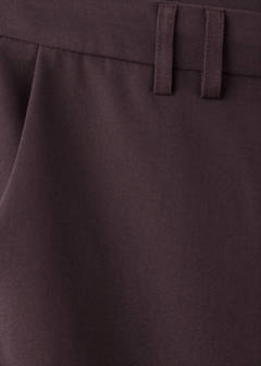Straight-leg trousers with bow detail — Burgundy 5