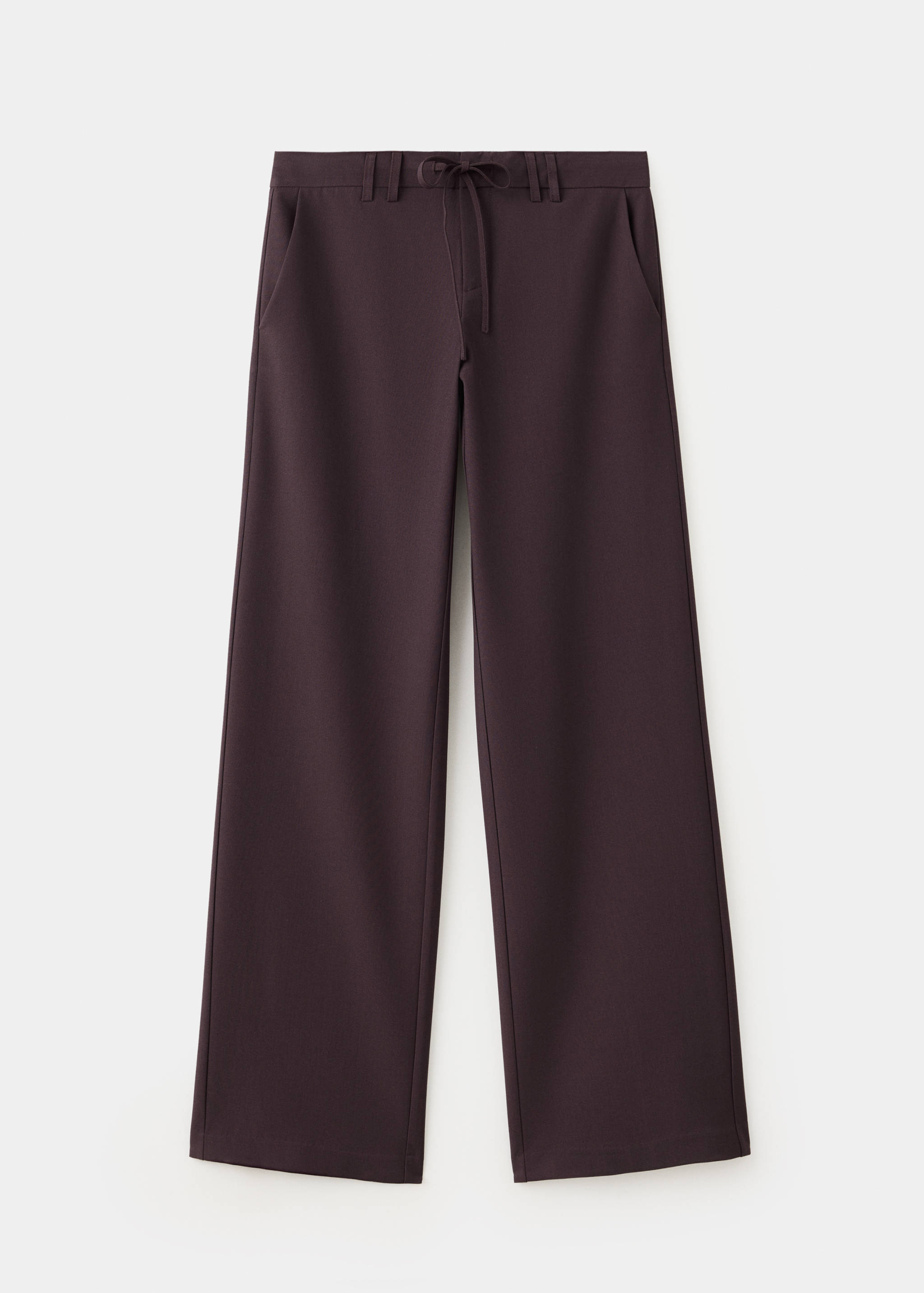 Straight-leg trousers with bow detail - Article without model