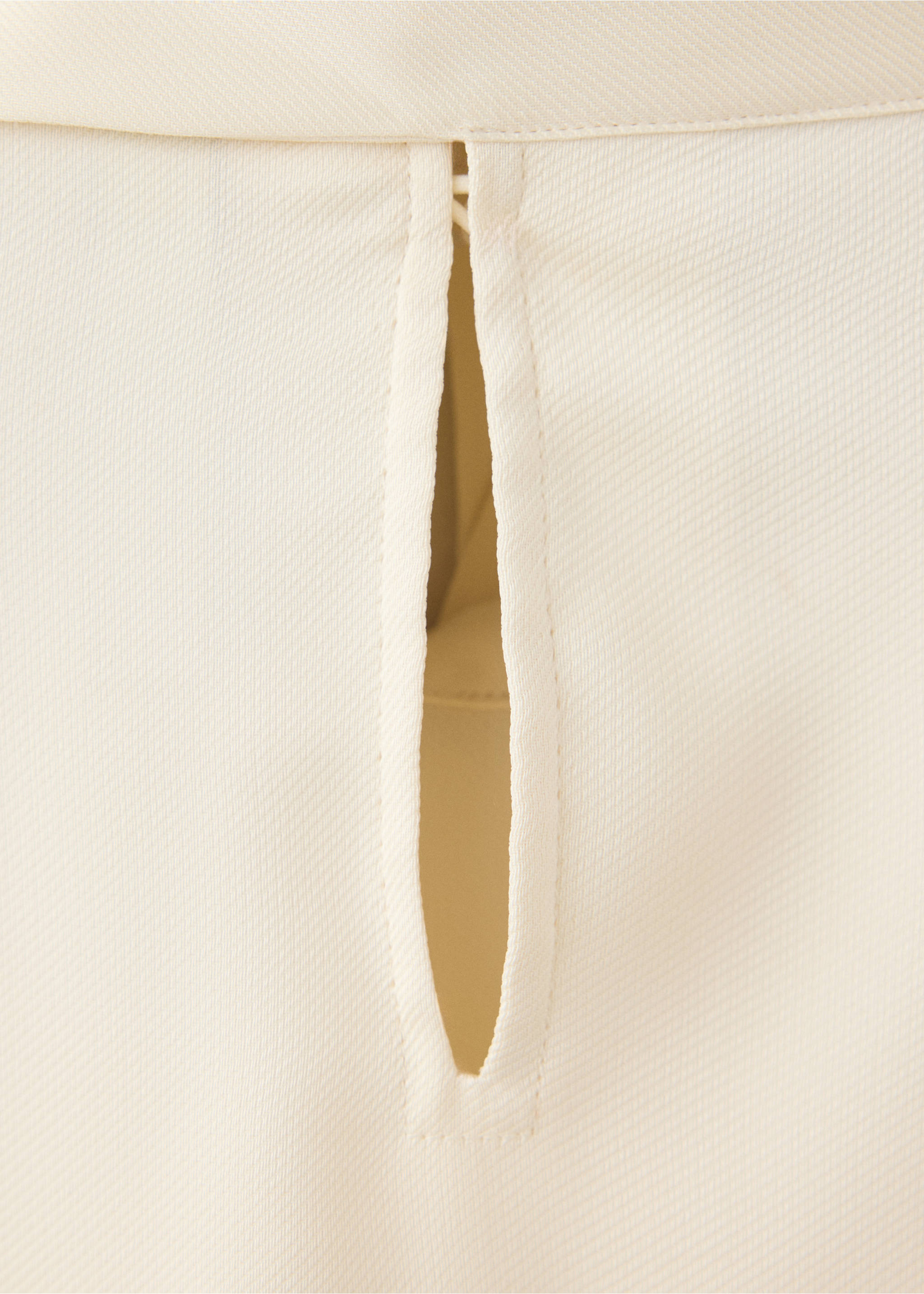 High-neck blouse with scarf detail - Details of the article 0, Ecru. Ref: 37075846-00.