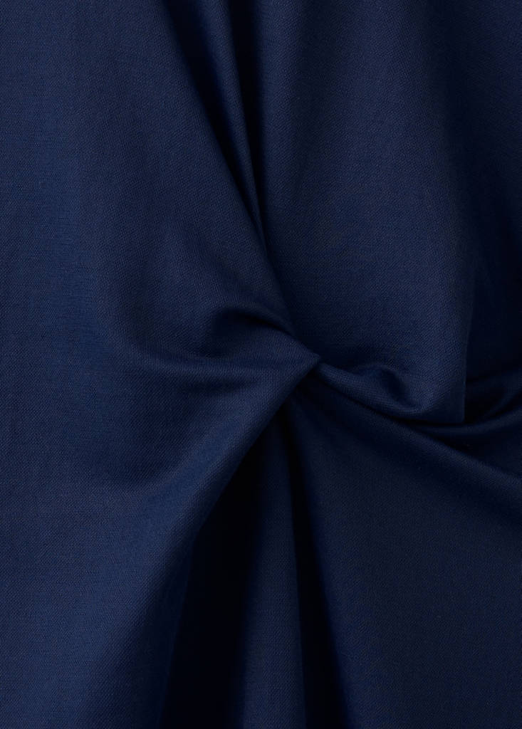Knit dress with knot detail — Navy
