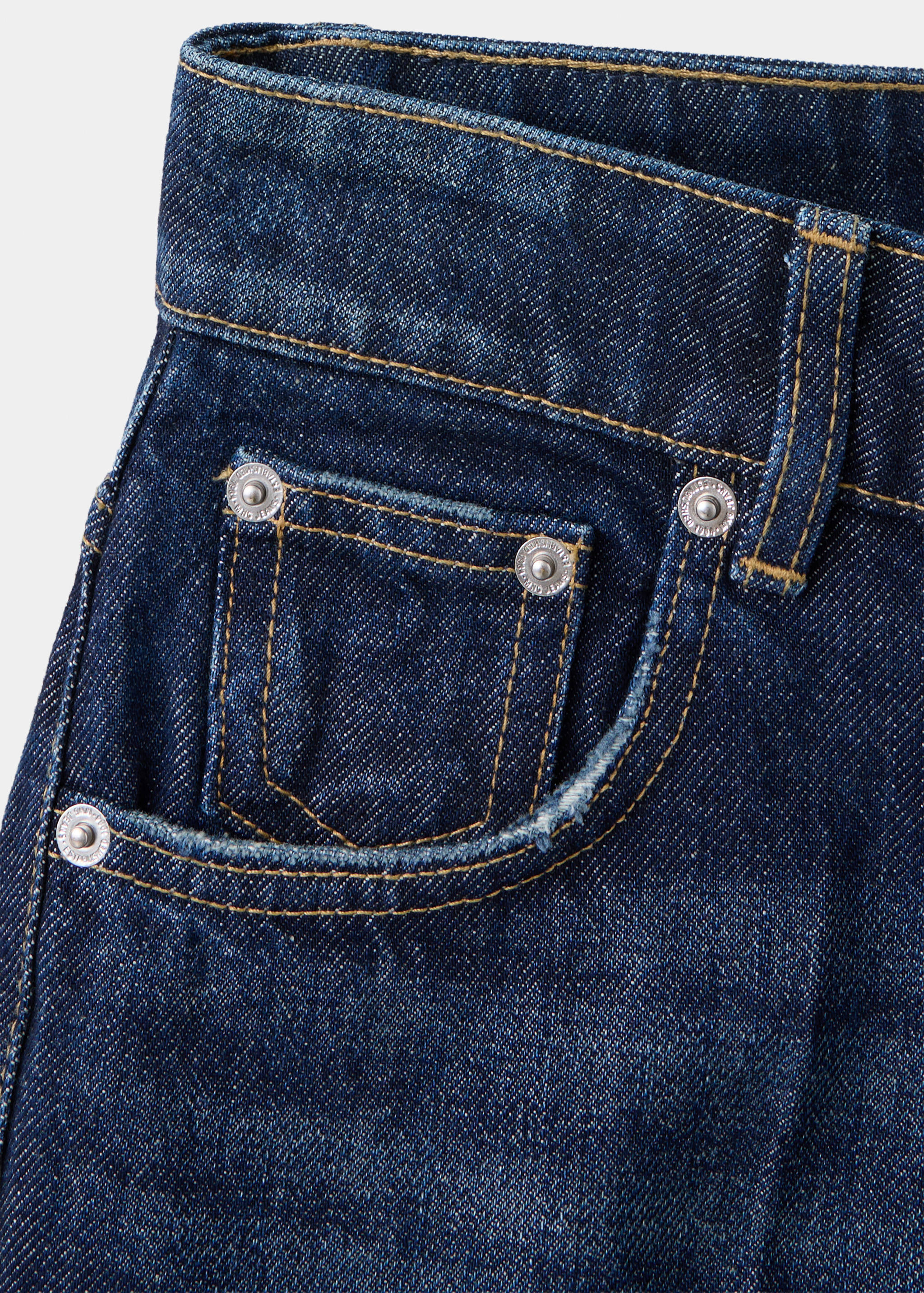 Dark-wash straight-leg jeans - Details of the article 8