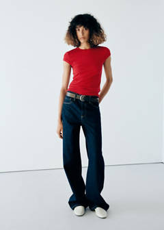 Slim-fit short-sleeved T-shirt — Red 2
