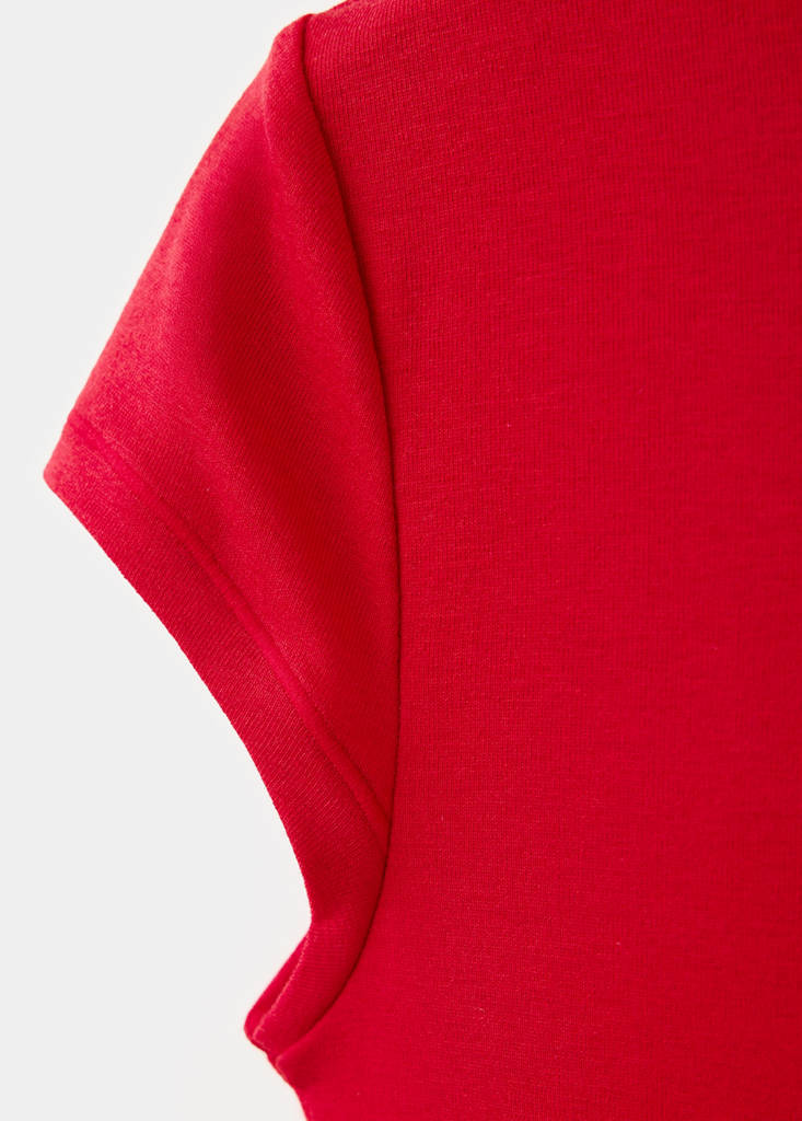 Fitted striped T-shirt — Red