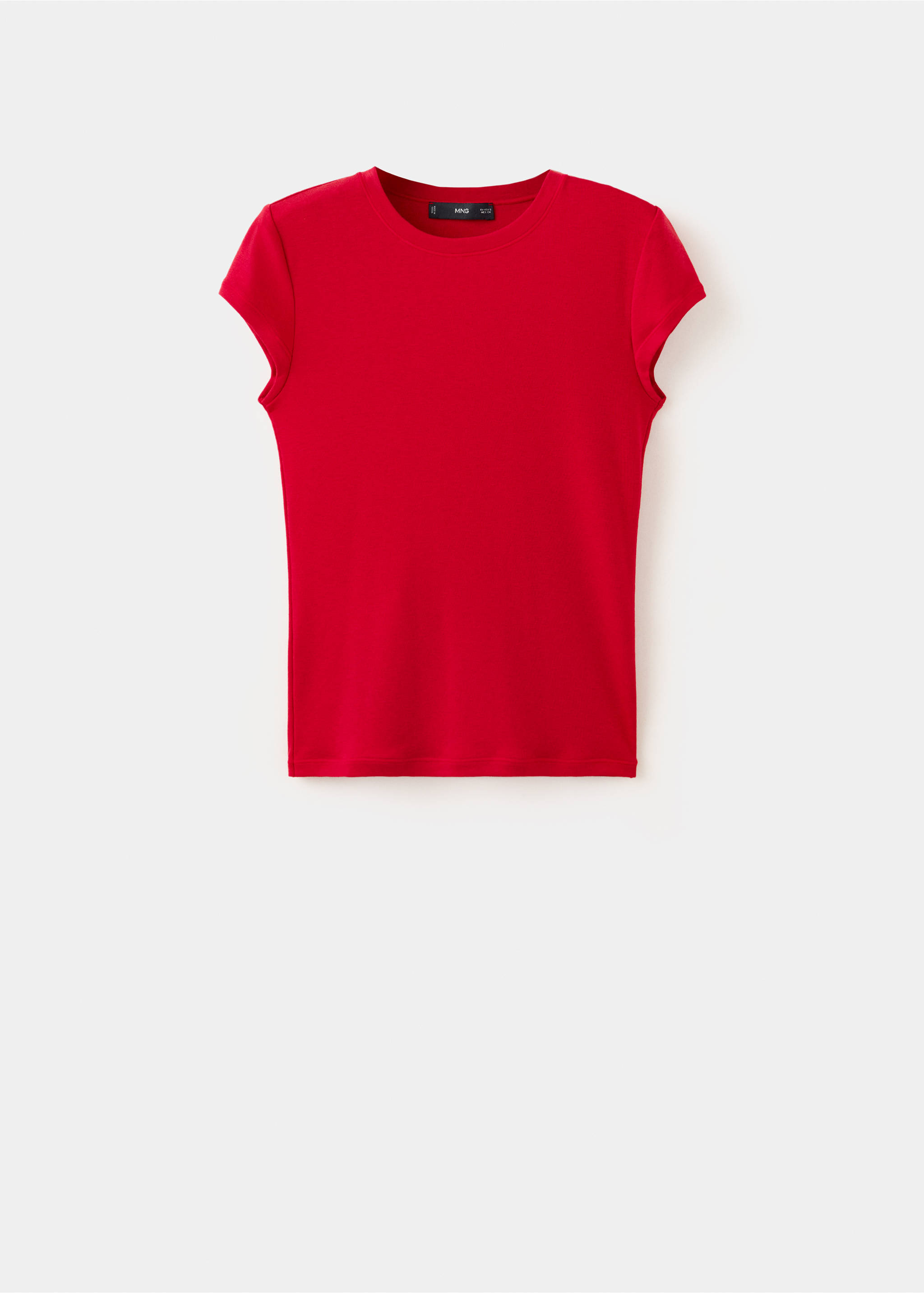 Camiseta entallada rayas - Artículo sin modelo, Rojo. Ref: 37075851-00.