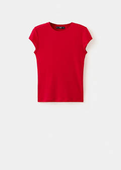 Slim-fit short-sleeved T-shirt — Red 5