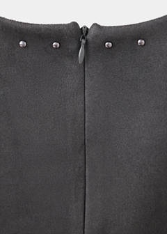 Straight studded top — Grey 8
