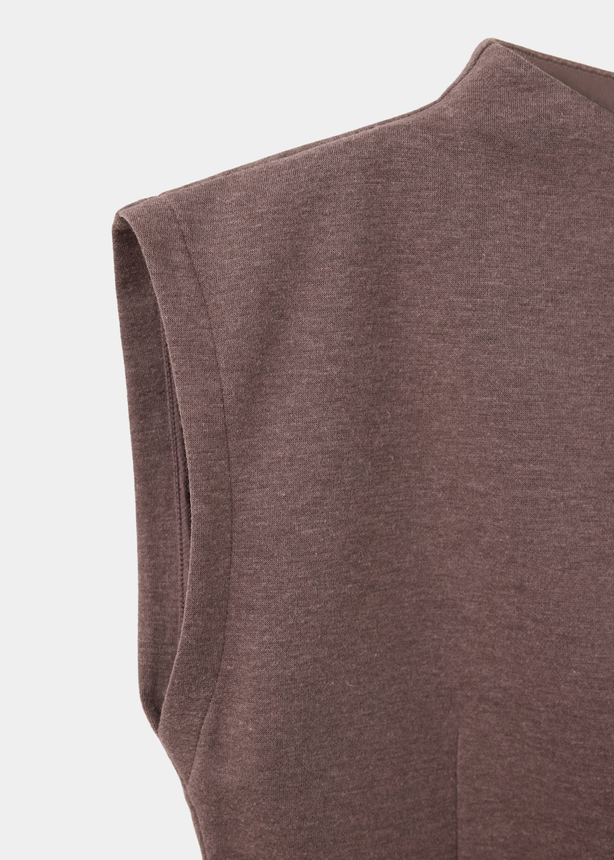 High-neck top with seam detailing - Details of the article 0