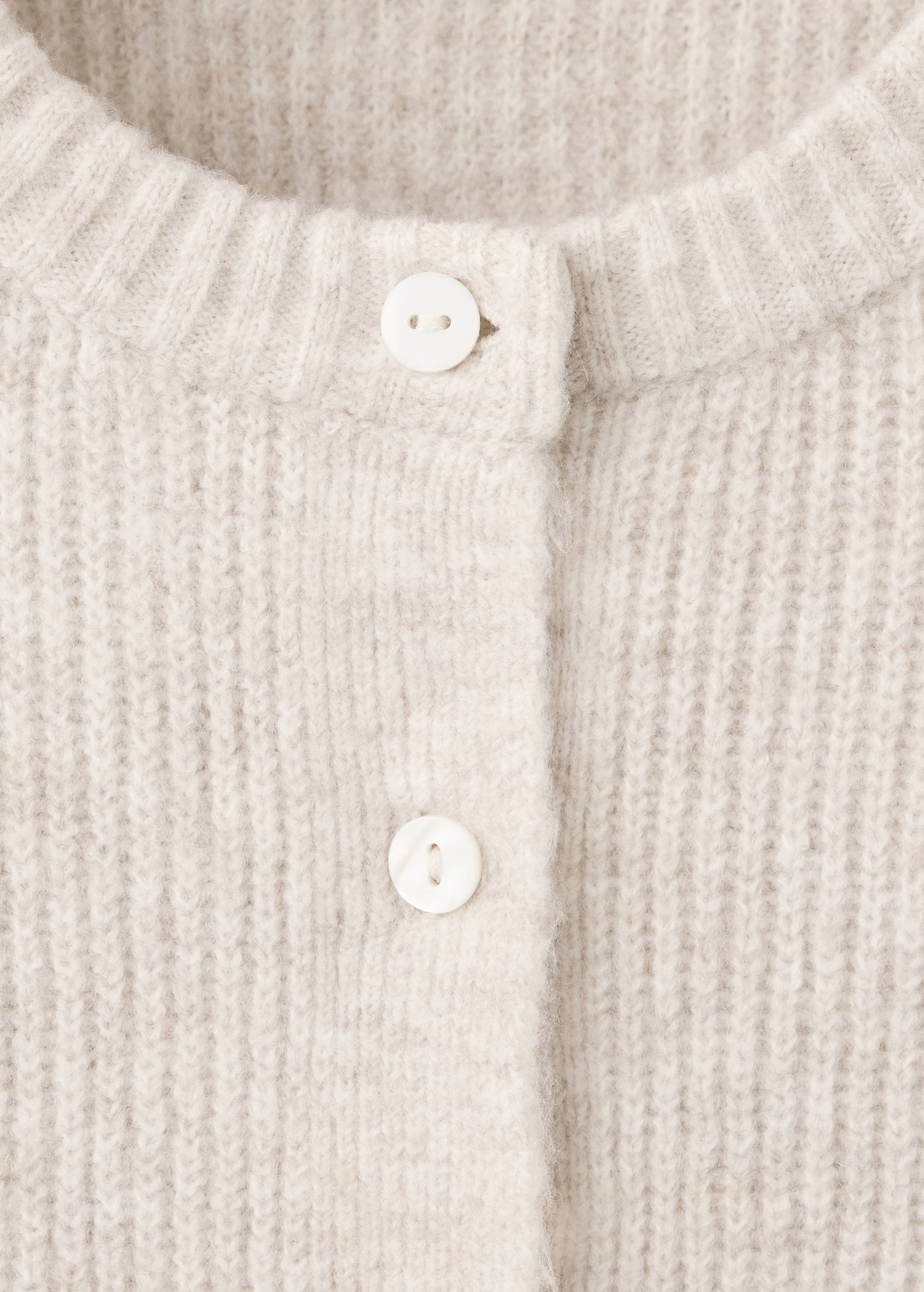 Ribbed buttoned cardigan - Details of the article 8
