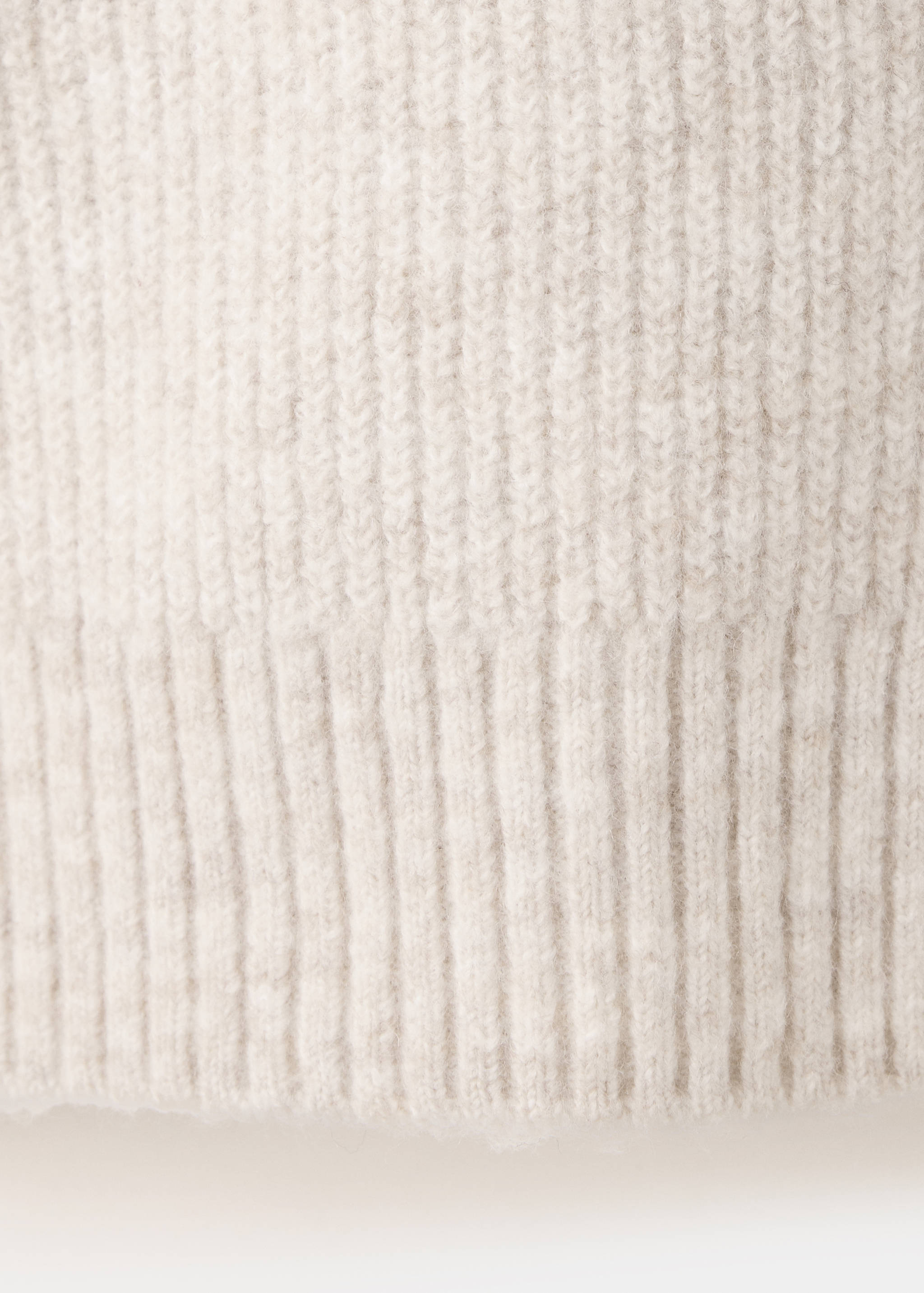 Ribbed buttoned cardigan - Details of the article 0