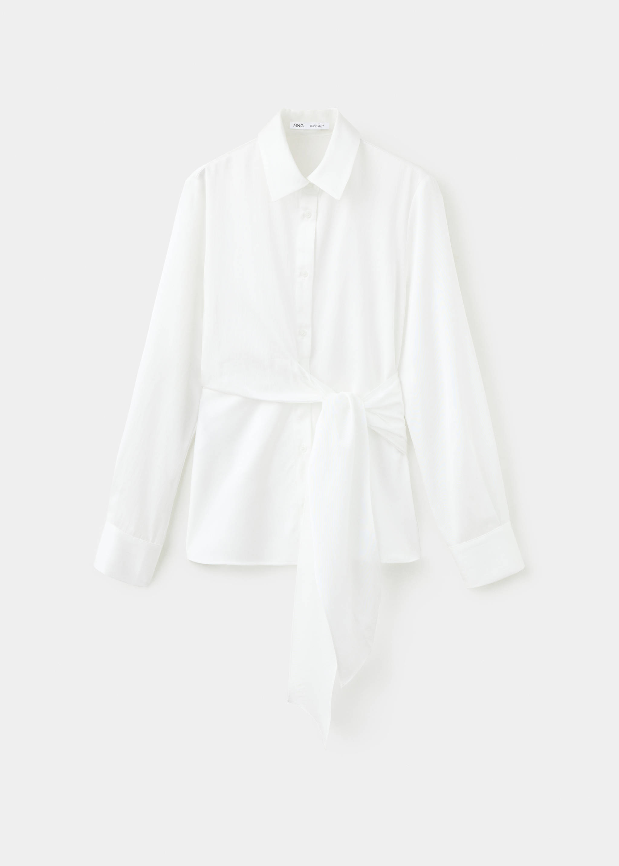 Chemise droite détail nœud - Article sans modèle