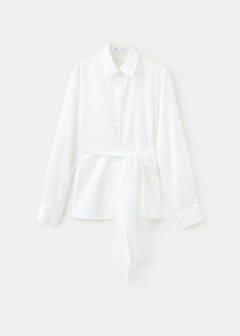 Straight-fit shirt with bow detail — Off White 6