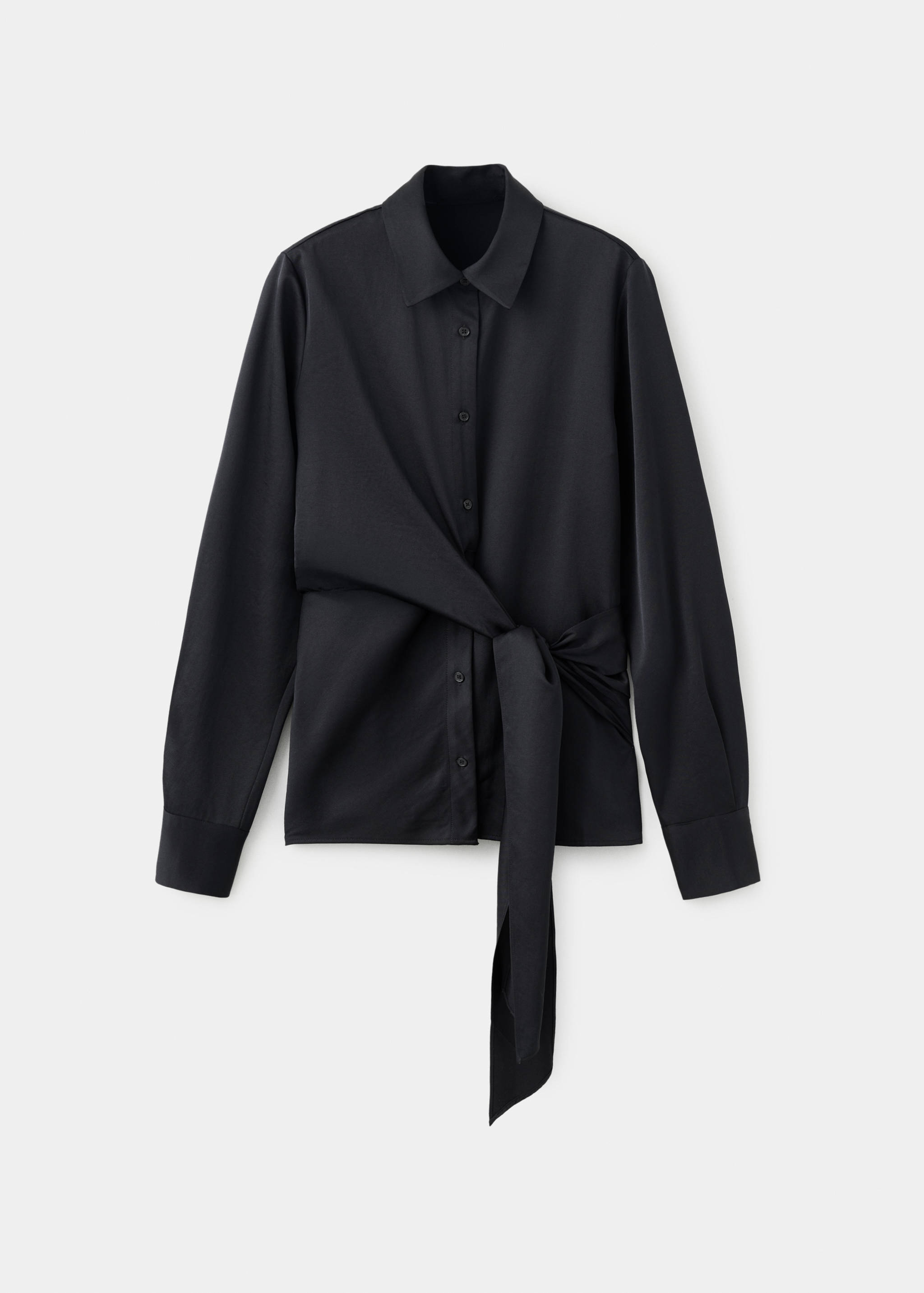 Chemise droite détail nœud - Article sans modèle