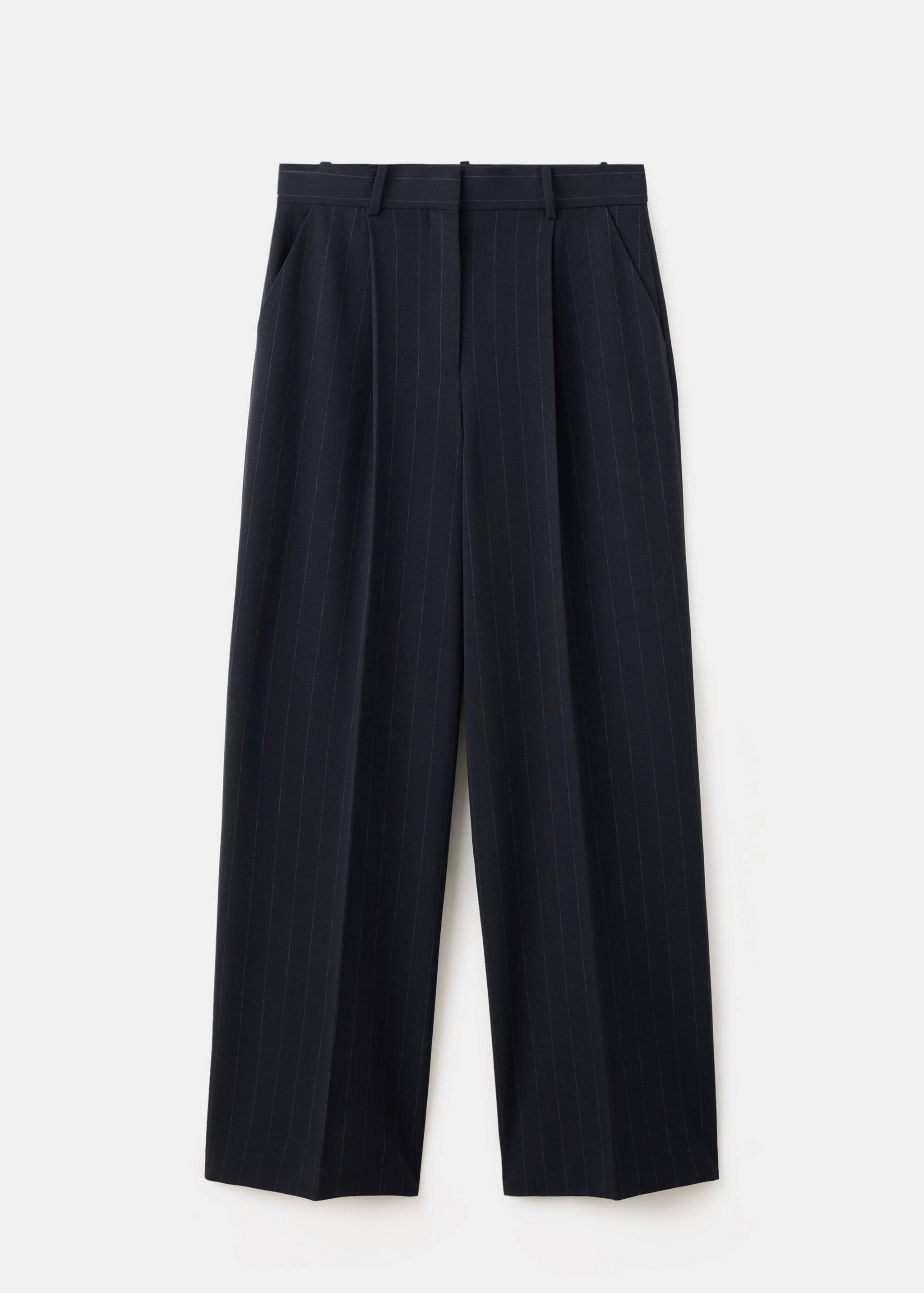 Pinstripe pleated trousers - Article without model