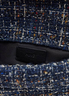 Tweed shoulder bag — Navy 3