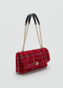 Tweed shoulder bag — Red 1