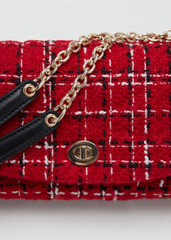 Tweed shoulder bag — Red 2