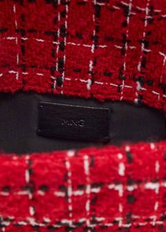 Tweed shoulder bag — Red 3